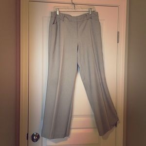 Light grey slacks, modern fit